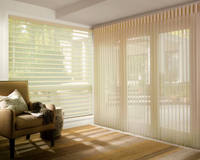 Hunter Douglas Drapery Shadings: Vertical & Horizontal Seacoast NH